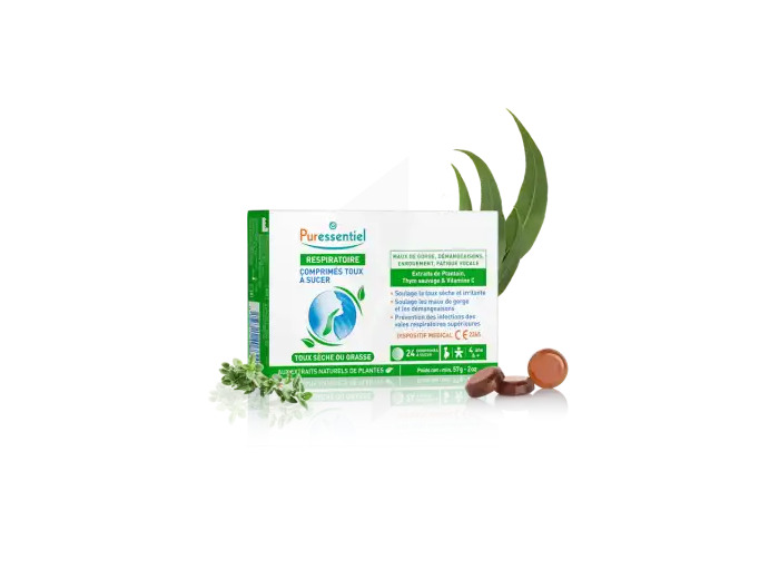Puressentiel Respiratoire Toux Comprimés à Sucer B/24