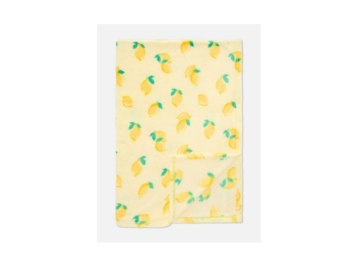 Couverture ultra-douce à motif citrons