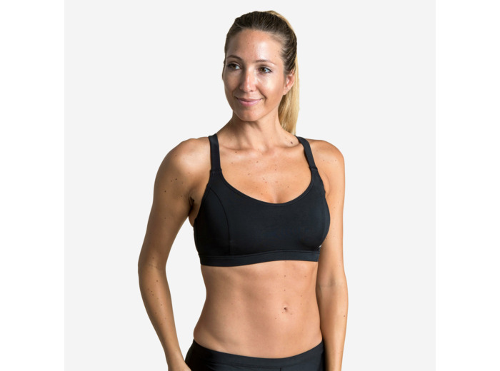 Haut de Maillot de Bain de Natation Femme Vega Noir