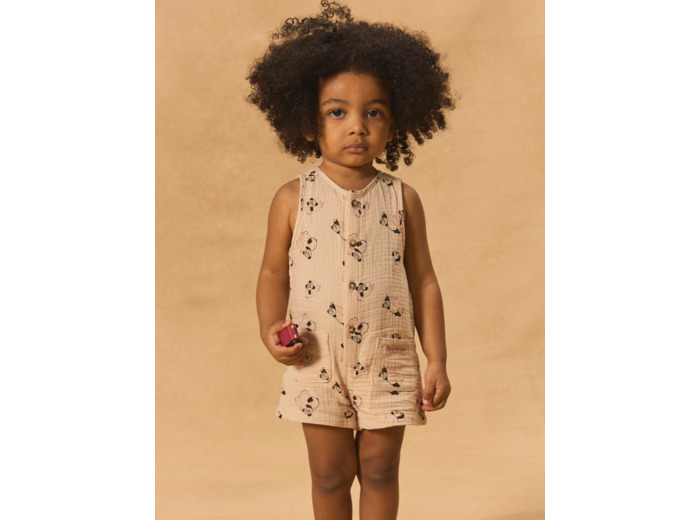 Combinaison courte imprimée pandas