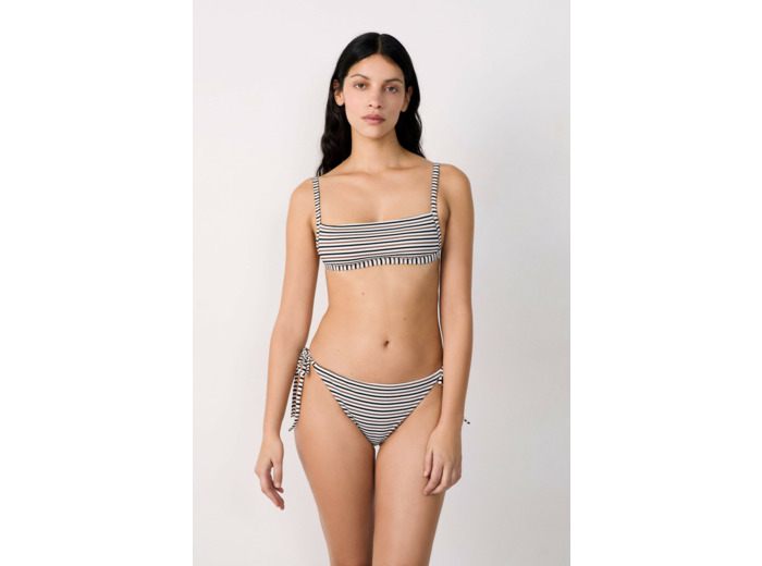Bandeau haut de maillot à rayures