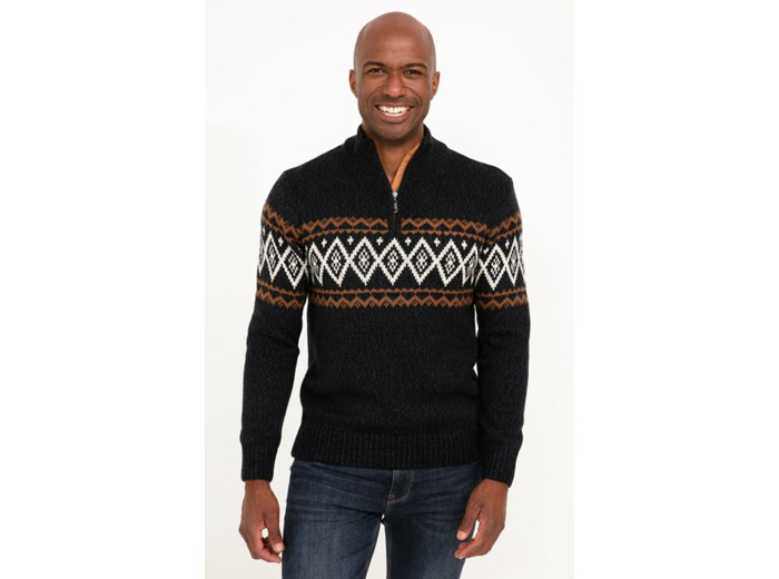 Pull Jacquard Col Montant