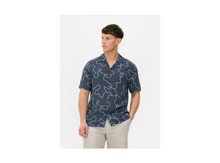 Chemise à tourbillons floqués Kem