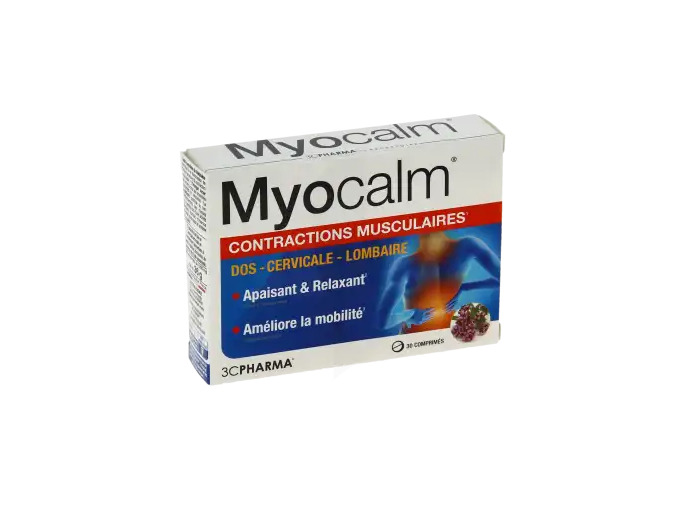 Myocalm Comprimés Contractions Musculaires Boîte De 30