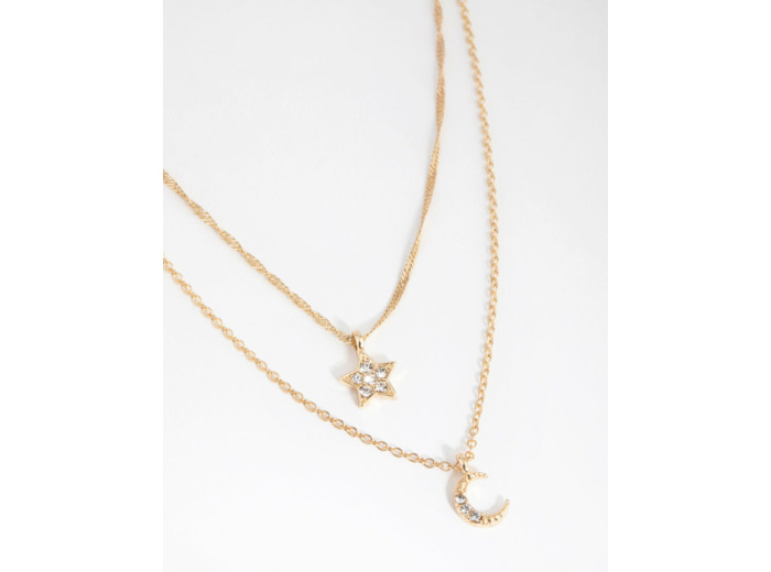 Gold Starry Night Layered Necklace