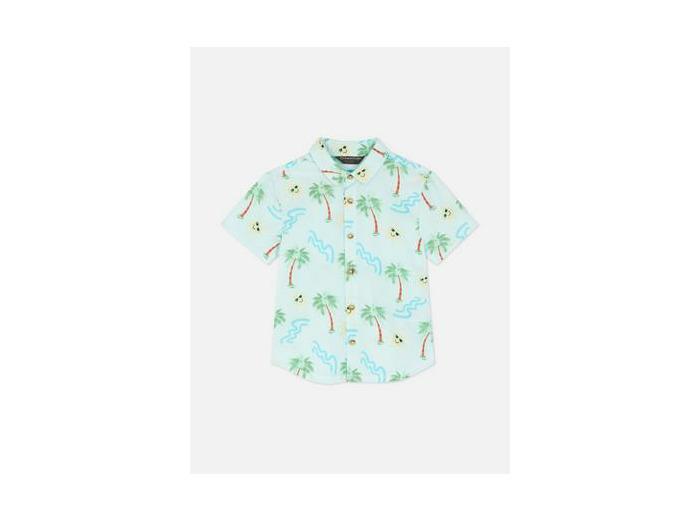 Chemise à manches courtes et à boutons