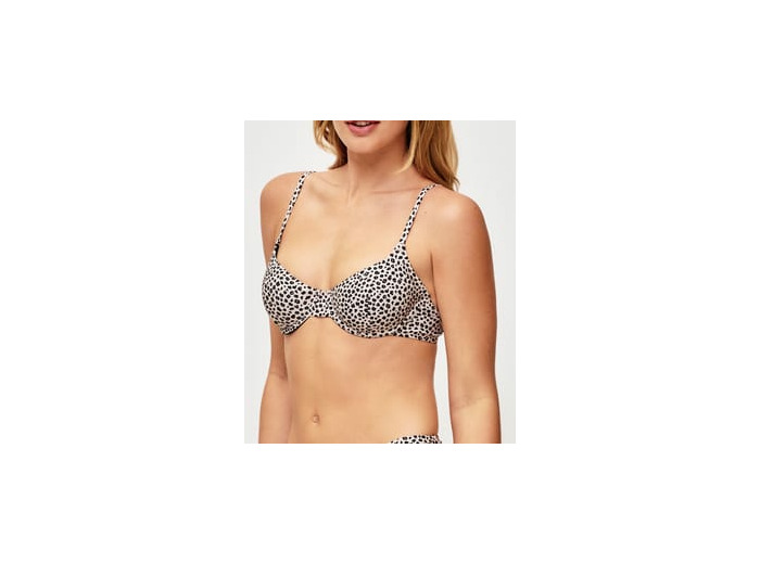 Corbeille - Haut de maillot de bain léopard