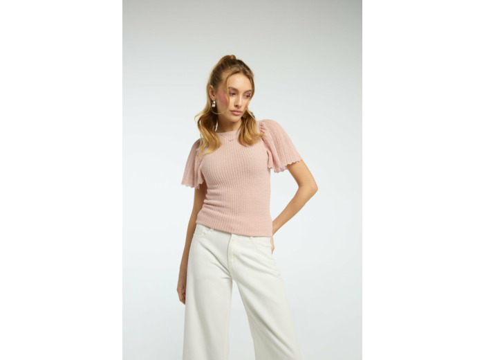 Pull avec fil brillant