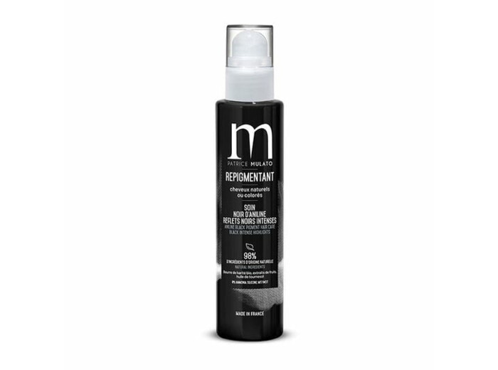 Soin repigmentant cheveux naturels ou colorés noir d'aniline