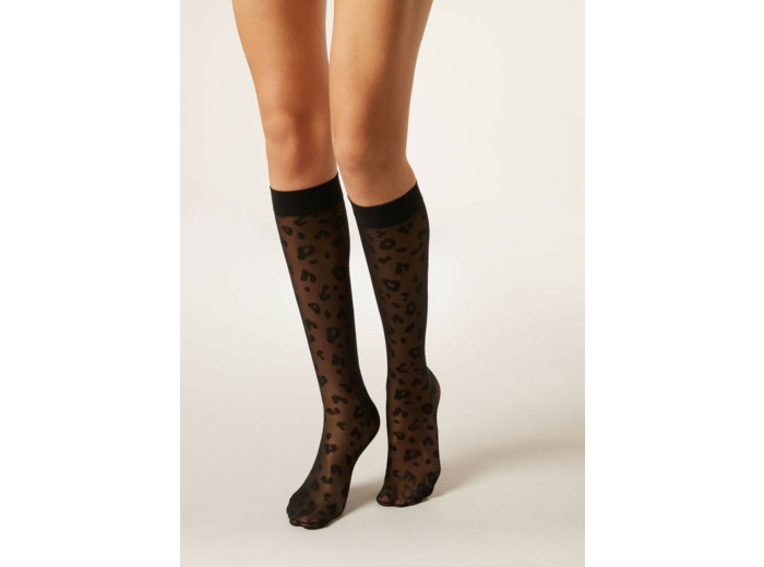 Mis-Bas Voile à Motif Fantaisie Animalier