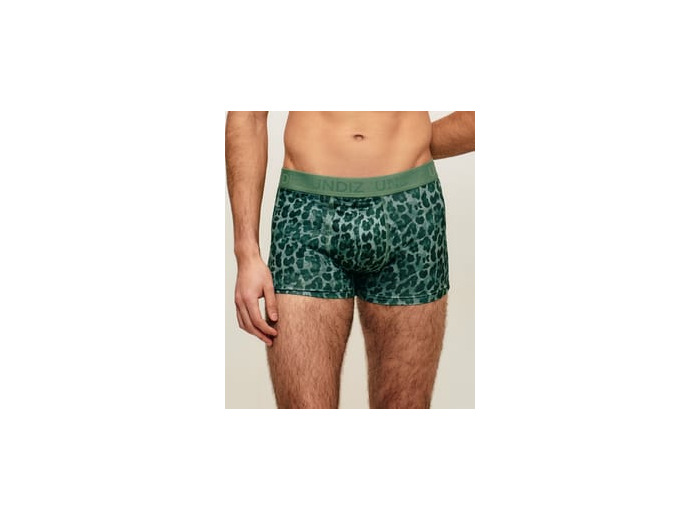 Boxer en microfibre léopard