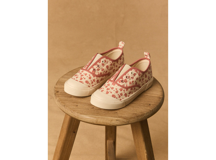 Basket en toile imprimé léopard