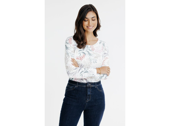 T-Shirt Col Rond Manches Longues