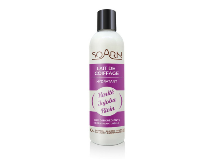Lait de Coiffage Fortifiant Soarn au Karite Jojoba Ricin