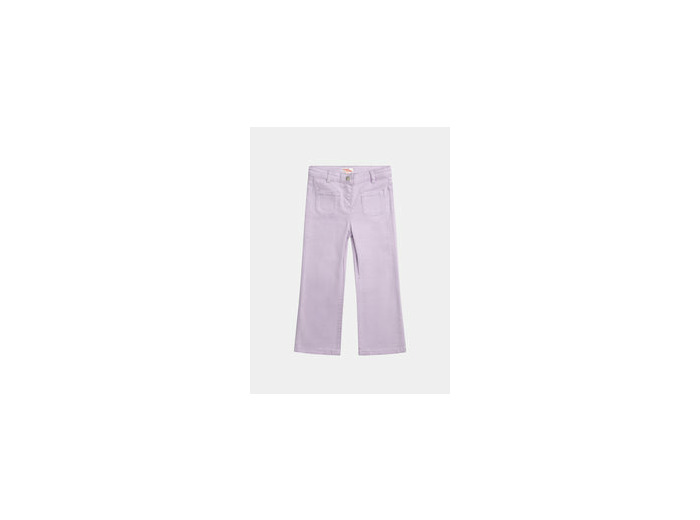 Pantalon violet en twill pour fille