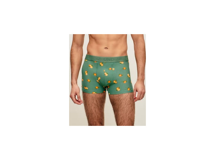 Boxer en coton motifs oranges