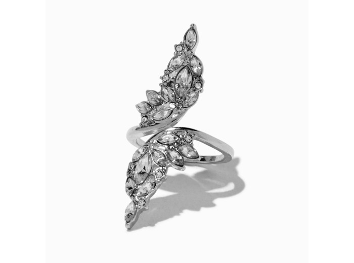 Silver-tone Fairy Wings Wrap Ring