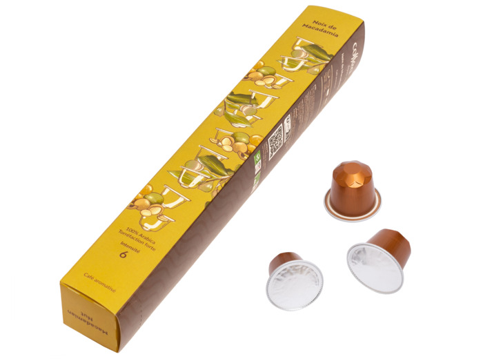 Café aromatisé «Noix de Macadamia» étui Caps x10