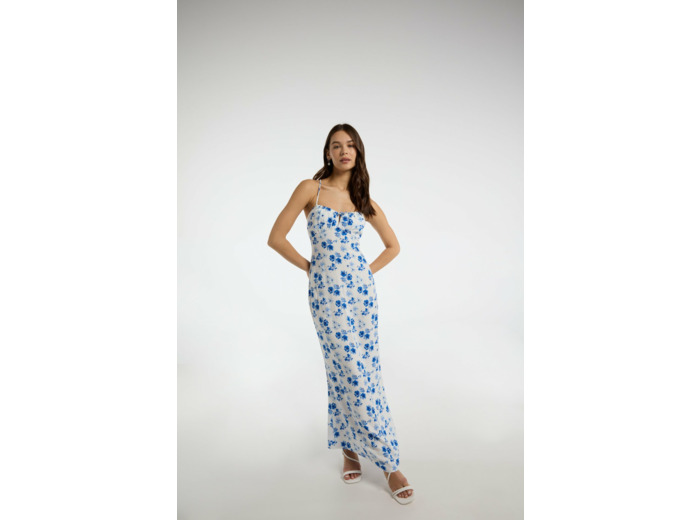 Robe midi en viscose