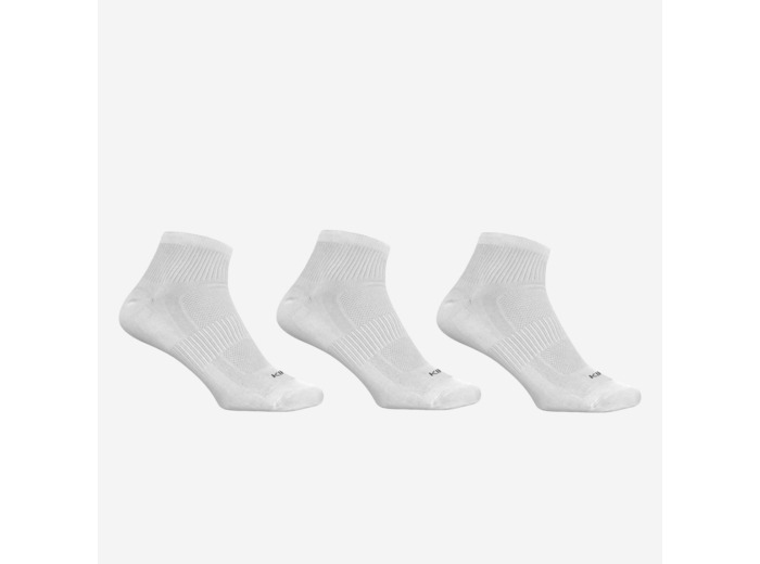 CHAUSSETTES DE RUNNING RUN100 BLANCHE x3