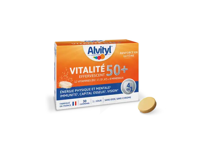 Alvityl Vitalité 50+ Comprimés Effervescents B/30