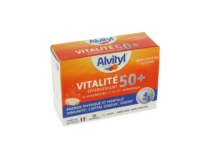 Alvityl Vitalité 50 + Comprimés Effervescents Boîte De 30