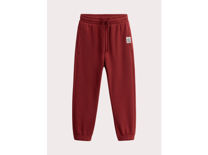 Bas de jogging rouge ruby pour garçon