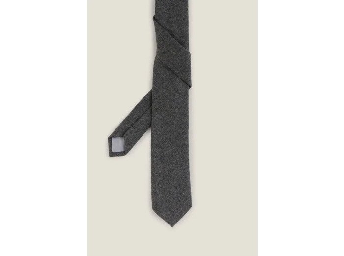 Cravate en flanelle - Gris moyen