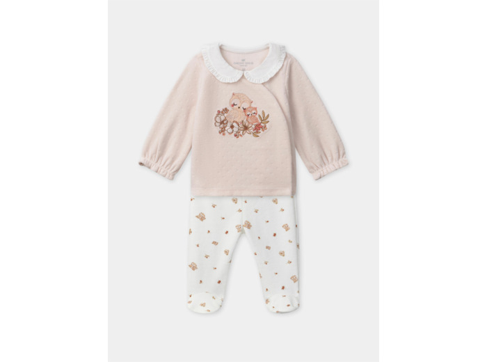 Ensemble naissance en velours