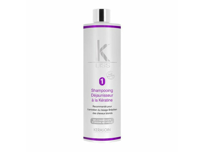 Shampooing déjaunisseur à la kératine K-Liss