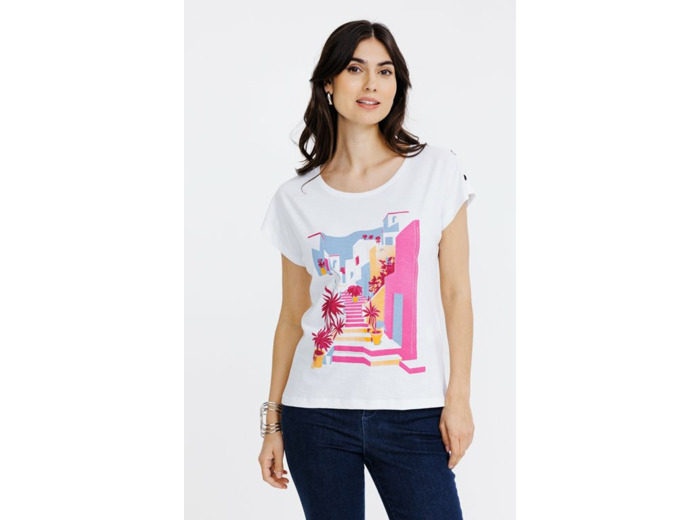 Tee-shirt imprimé manches courtes
