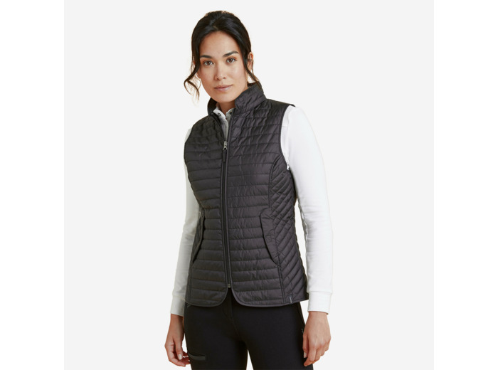 Doudoune équitation sans manches Femme - 100 noire