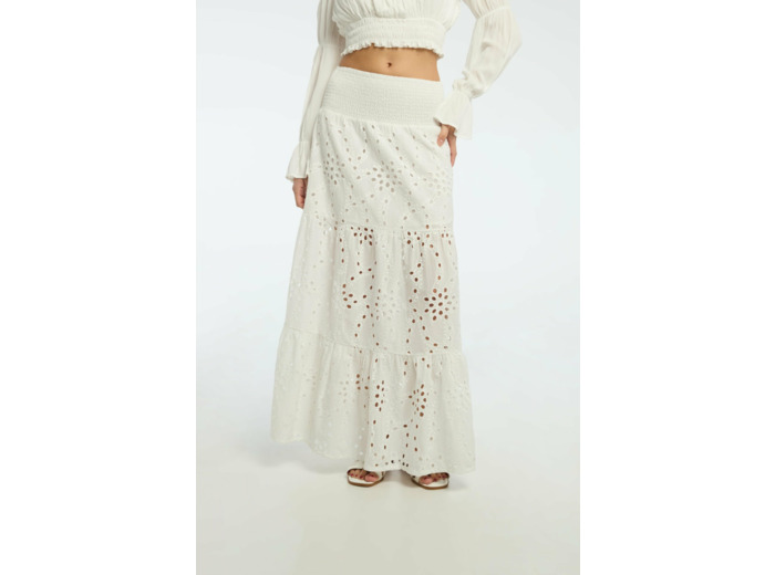 Jupe maxi brodée