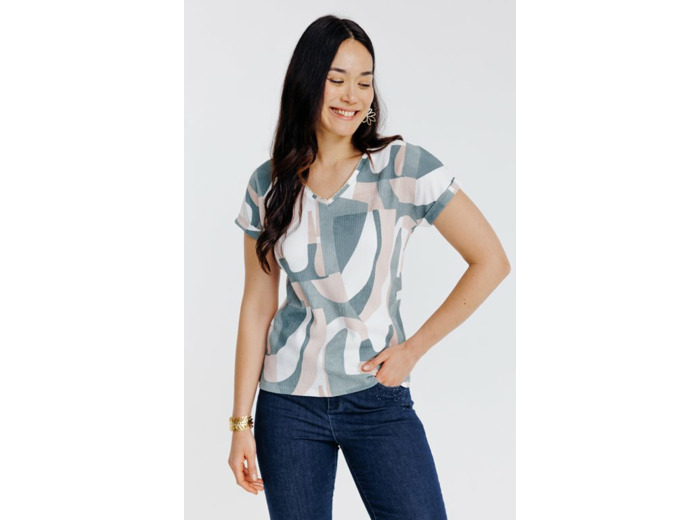 Tee-shirt imprimé manches courtes