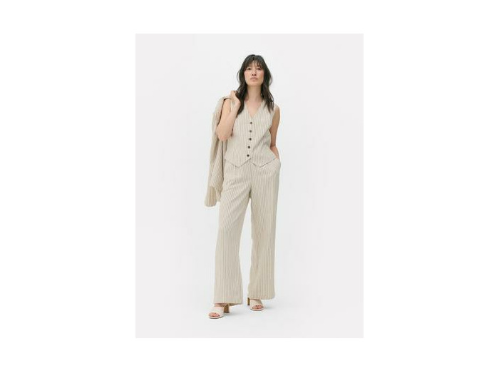 Gilet de costume à fines rayures