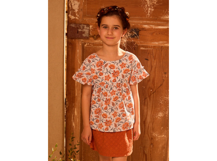 T-shirt à fleurs