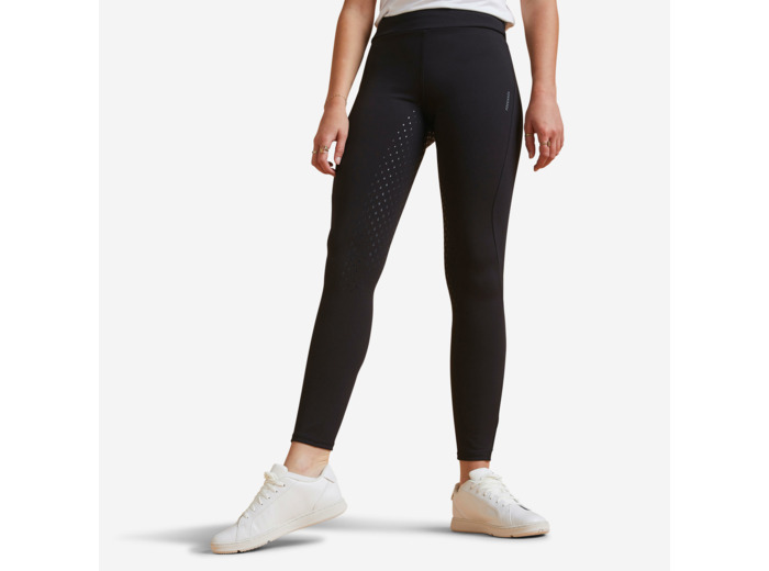 Legging équitation full grip Femme - 500 noir