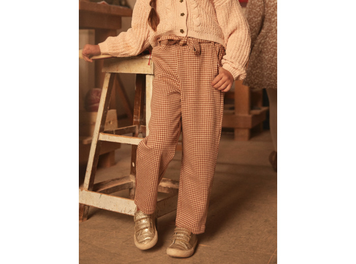 Pantalon carrot à carreaux
