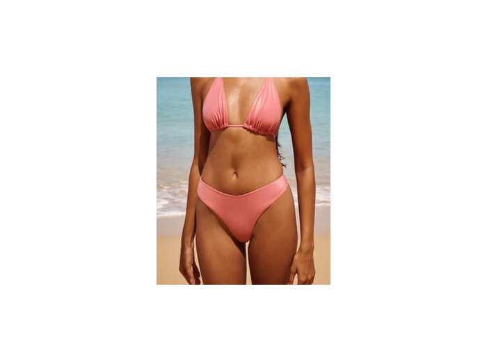 Maillot de bain tanga matière irisée effet mouillé