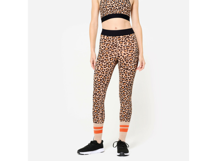 Legging de fitness léopard, femme