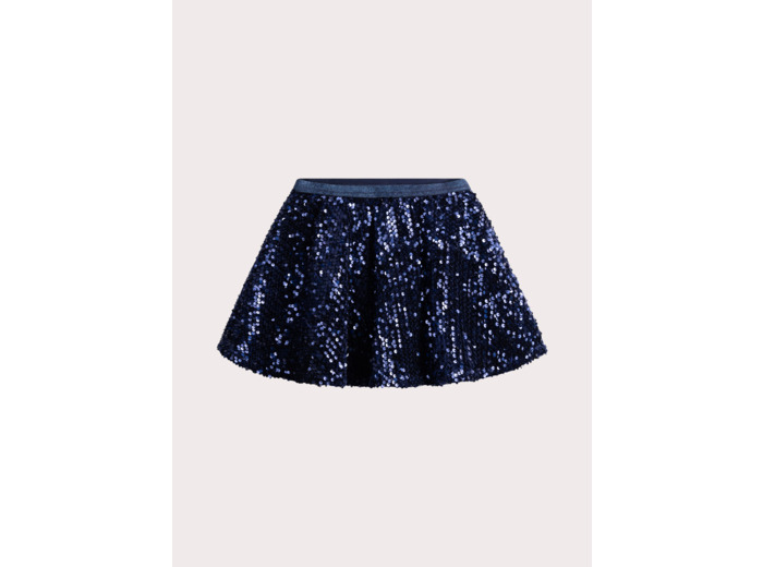 Jupe bleue avec sequins pour fille