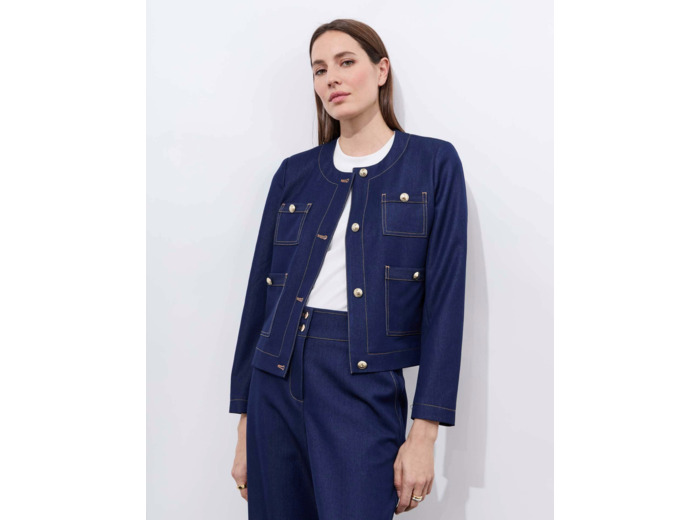 Veste unie MARINE Femme