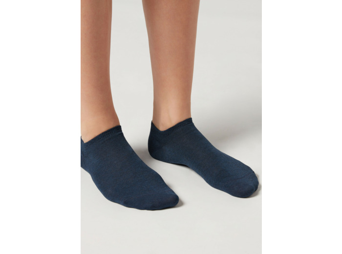 Chaussettes invisibles unisexes en coton