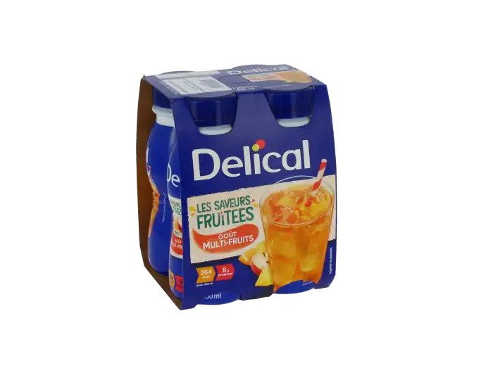 Delical Boisson Fruitee Nutriment Saveur Multi-fruits 4bouteilles/200ml