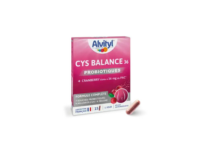 Alvityl Cys Balance 36 Gélules Boîte De 15
