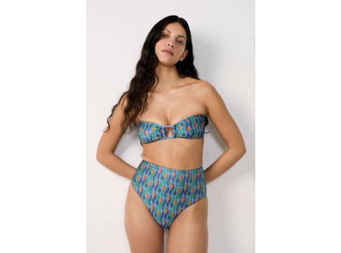 Bandeau haut de maillot pailleté