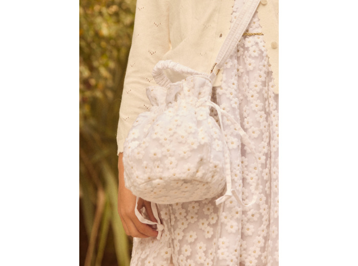 Sac bourse bandoulière brodé