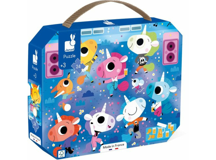 PUZZLE 24 PIÈCES CONCERT LICORNES