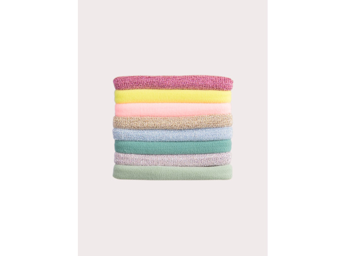 Lot d'élastiques pastels multicolores pour fille