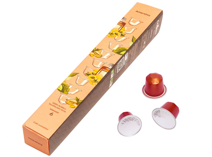 Café aromatisé «Amaretto» étui Caps x10